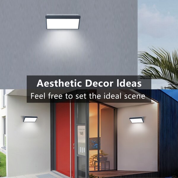 Brilagi - Applique da esterno LED con sensore TRIANGLE LED/20W/230V antracite