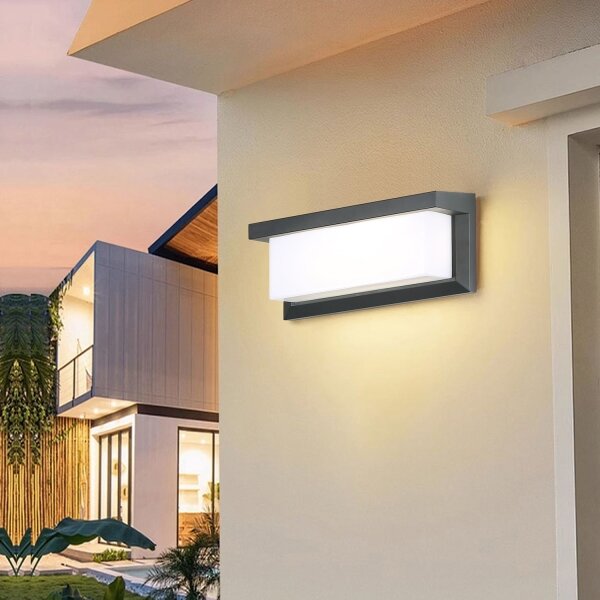 Brilagi-LED Applique da esterno con sensore BRICKY LED/12W/230V antracite IP54