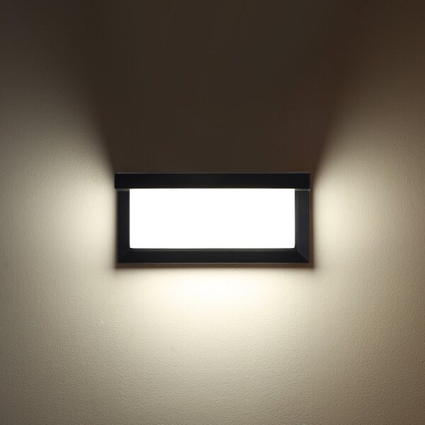 Brilagi - Applique a LED da esterno BRICKY LED/12W/230V nero IP54