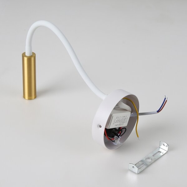 Brilagi - LED Lampada flessibile da muro MAYA LED/3W/230V 4000K bianco/oro
