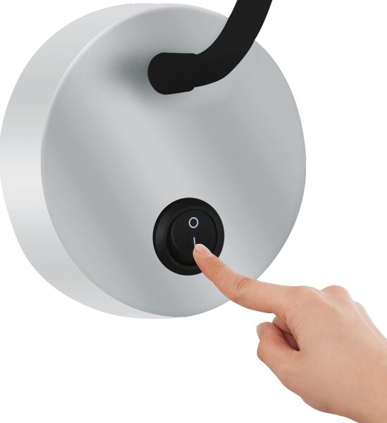Brilagi - LED Lampada flessibile da muro MAYA LED/3W/230V 4000K argento