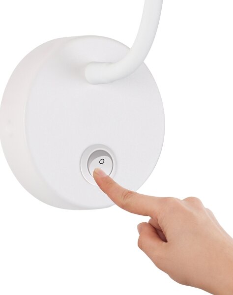 Brilagi - Lampada da parete flessibile a LED dimmerabile MAYA 1xG9/4W/230V bianco
