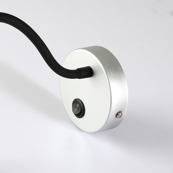 Brilagi - LED Lampada flessibile da muro MAYA LED/3W/230V 4000K argento