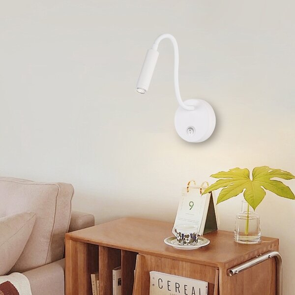 Brilagi - Lampada da parete flessibile a LED dimmerabile MAYA 1xG9/4W/230V bianco