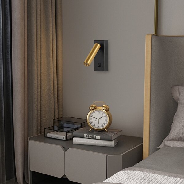 Brilagi - Luce Spot da parete a LED MAYA LED/3W/230V 4000K nero/oro