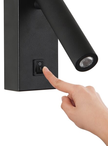 Brilagi - Luce Spot da parete a LED MAYA LED/3W/230V 4000K nero