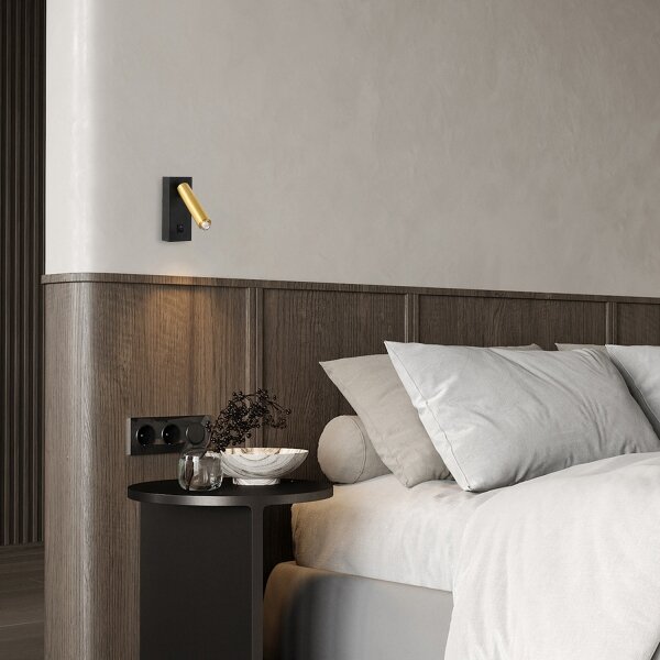 Brilagi - Luce Spot da parete LED dimmerabile MAYA 1xG9/4W/230V nero/oro