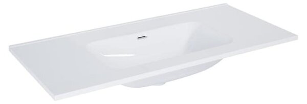 Lavabo da incasso COSMIC, modello Wish, 100 cm, senza foro per rubinetto