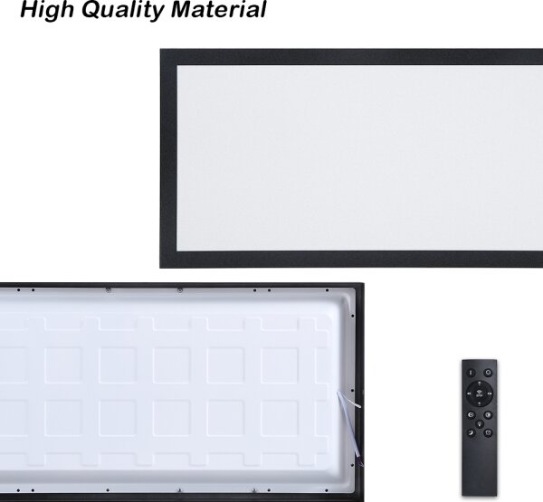 Brilagi - Lampada LED dimmerabile FRAME SMART LED/30W/230V nero IP44 + telecomando
