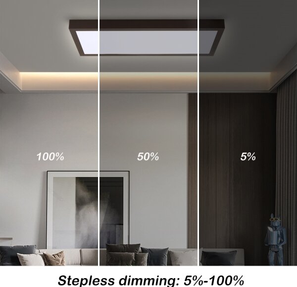 Brilagi - Lampada LED dimmerabile FRAME SMART LED/30W/230V nero IP44 + telecomando
