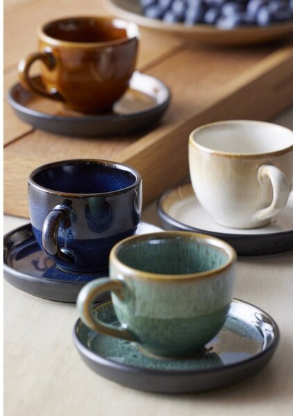 Tazzina per espresso nera/blu in ceramica 70 ml Gastro Dark Blue/Black – Bitz