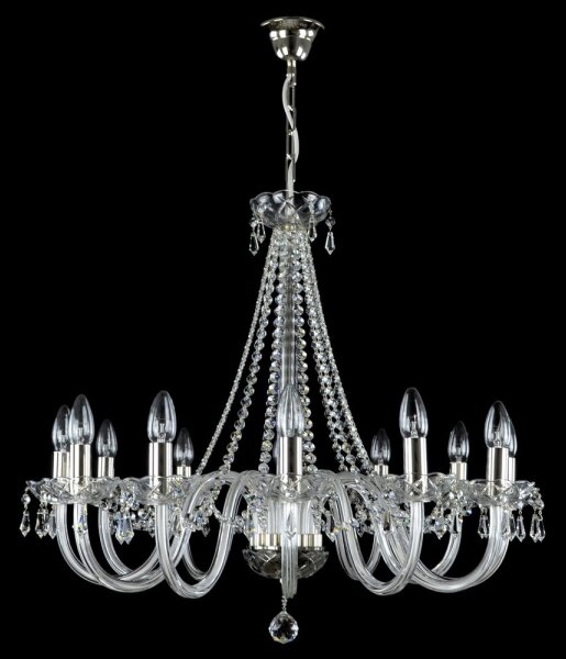 Wranovsky JWZ117122101 - Lampadario di cristallo a sospensione con catena BONTON 12xE14/40W/230V