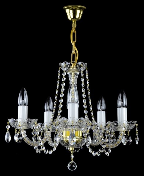 Wranovsky JWZ109052100 - Lampadario di cristallo a sospensione con catena BALANCE 5xE14/40W/230V