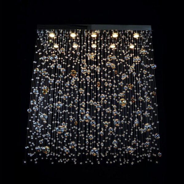 Wranovsky JWZ610100101 - Lampadario di cristallo a plafone ORBIS 10xGU10/40W/230V