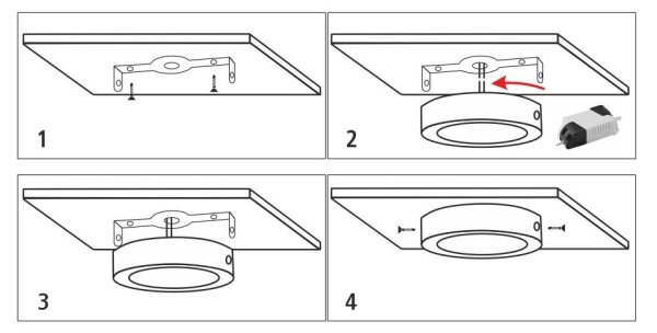 Plafoniera LED LED/12W/230V 4200K diametro 16 cm bianco