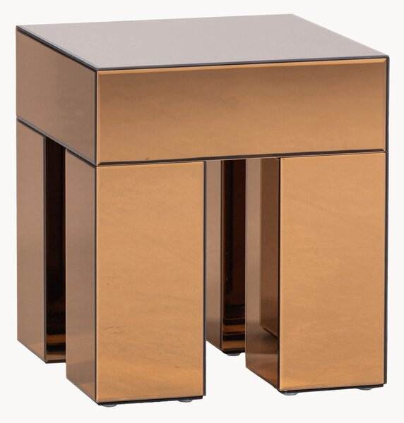 Tavolino con piano specchiato Mirrox