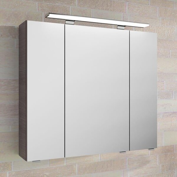 Specchio da bagno Pelipal Serie 4010, dimensioni 80 x 70,3 cm, con illuminazione a LED integrata