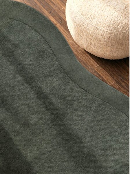 Tappeto verde scuro in misto lana tessuto a mano 125x200 cm Kari Organic – Villeroy&Boch
