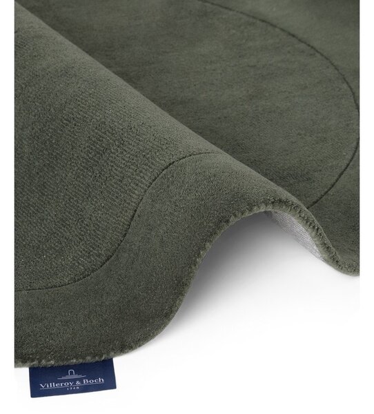 Tappeto rotondo verde scuro in misto lana tessuto a mano ø 160 cm Kari Organic – Villeroy&Boch