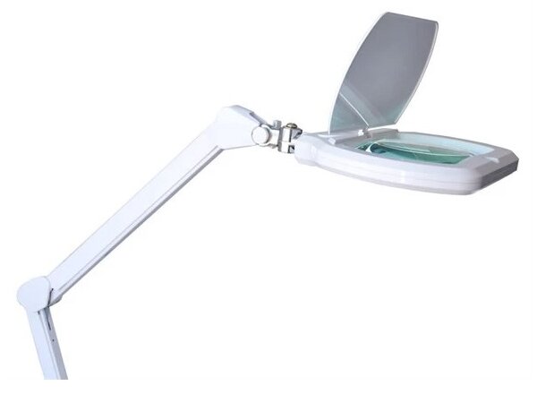 Lampada da tavolo LED dimmerabile con lente d'ingrandimento LED/12W/230V bianca