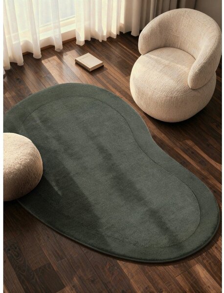 Tappeto verde scuro in misto lana tessuto a mano 125x200 cm Kari Organic – Villeroy&Boch