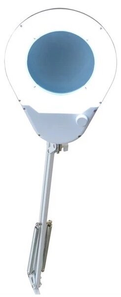Lampada da tavolo LED con lente d'ingrandimento LED/9W/230V bianco/cromo