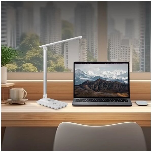Lampada da tavolo LED dimmerabile USB 9W 230V 3000K/4000K/5500K bianco
