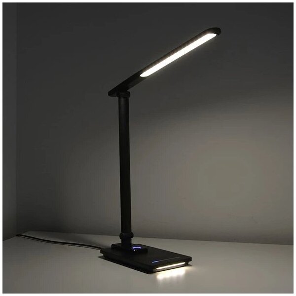 Lampada da tavolo LED dimmerabile USB 9W 230V 3000-5500K nera