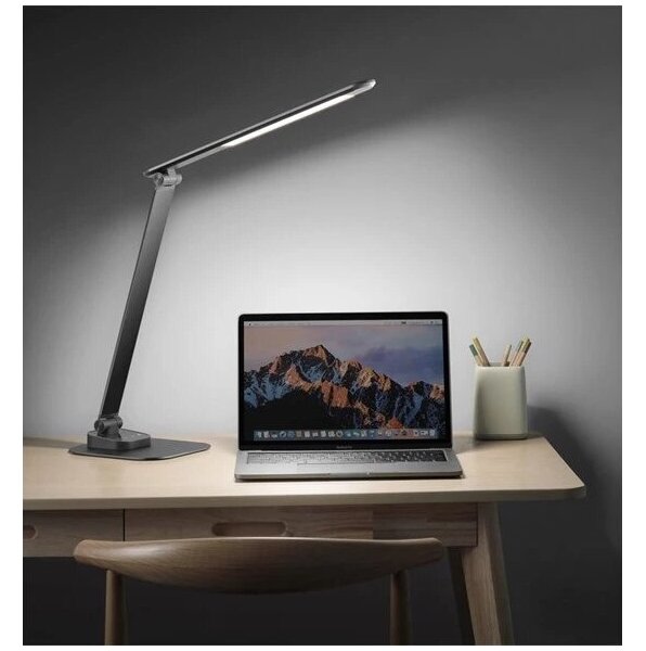 Lampada da tavolo LED dimmerabile USB 7,5W 230V 3000-5500K antracite