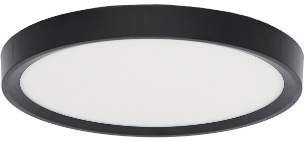 Fulgur 41811 - Plafoniera LED NOMY LED/18W/230V diametro 23 cm nero