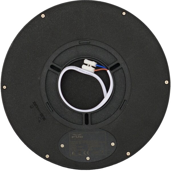 Fulgur 41811 - Plafoniera LED NOMY LED/18W/230V diametro 23 cm nero