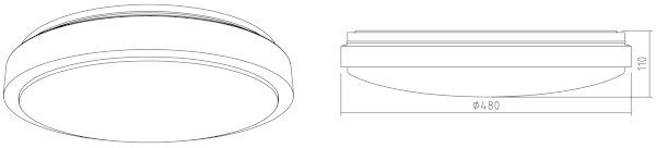 APLED - Plafoniera LED LENS PP TRICOLOR LED/36W/230V IP41 2520lm