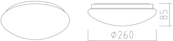 APLED - Plafoniera LED LENS P TRICOLOR LED/12W/230V IP41 825lm