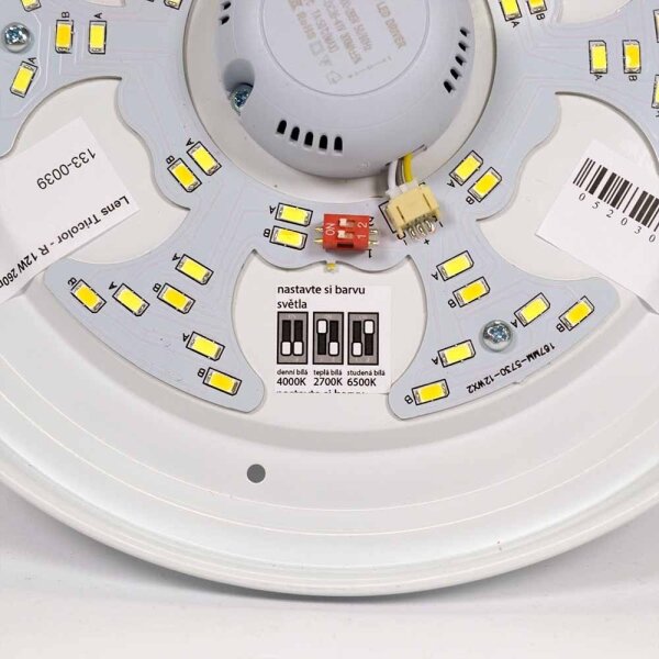 APLED - Plafoniera LED con sensore LENS PP TRICOLOR LED/18W/230V 1210lm