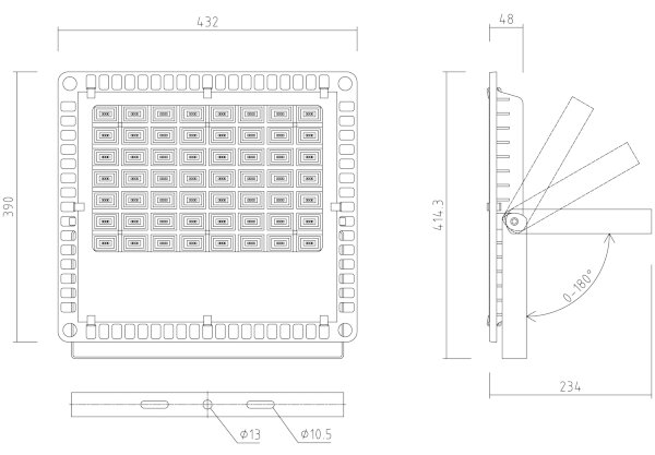 APLED - Riflettore LED da esterno PRO LED/200W/230V IP66 20000lm 6000K