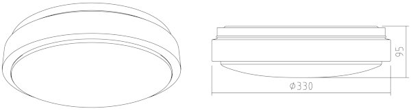 APLED - Plafoniera LED LENS R TRICOLOR LED/18W/230V IP41 1210lm