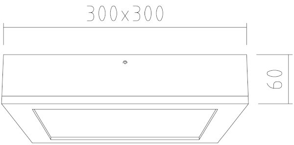 APLED - Plafoniera LED QUADRA LED/24W/230V quercia
