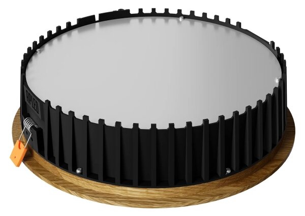 APLED - Lampada LED RONDO WOODLINE LED/18W/230V 4000K diametro 26 cm quercia legno solido