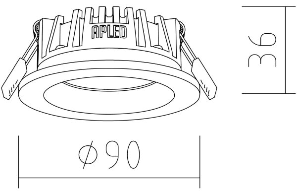 APLED - Lampada LED RONDO WOODLINE LED/3W/230V 4000K diametro 9 cm quercia legno solido