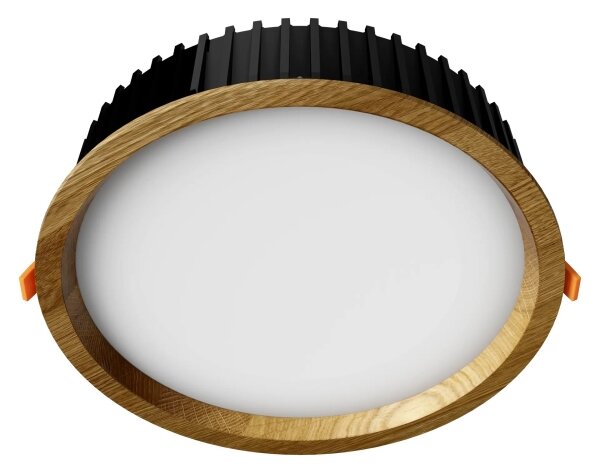 APLED - Lampada LED RONDO WOODLINE LED/18W/230V 4000K diametro 26 cm quercia legno solido