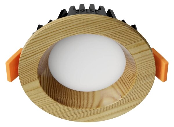APLED - Lampada LED RONDO WOODLINE LED/3W/230V 4000K diametro 9 cm pino legno solido