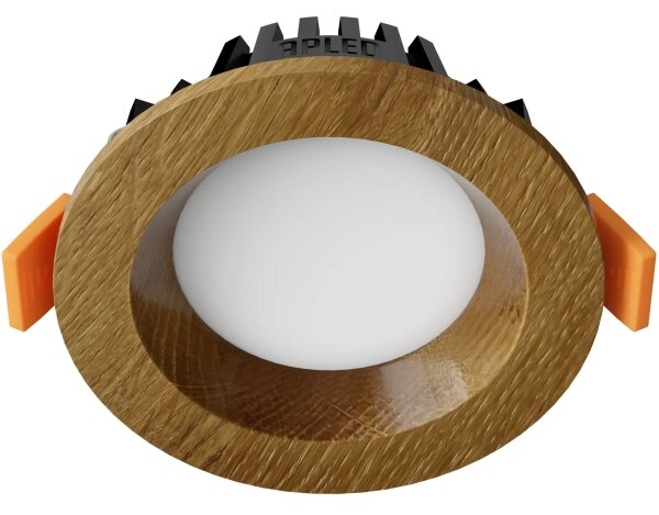 APLED - Lampada LED RONDO WOODLINE LED/3W/230V 3000K diametro 9 cm quercia legno solido