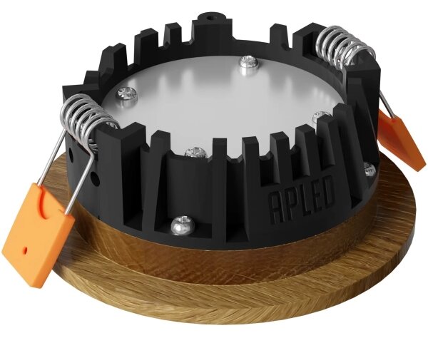 APLED - Lampada LED RONDO WOODLINE LED/3W/230V 4000K diametro 9 cm quercia legno solido