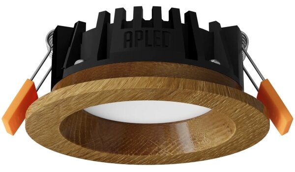 APLED - Lampada LED RONDO WOODLINE LED/3W/230V 3000K diametro 9 cm quercia legno solido