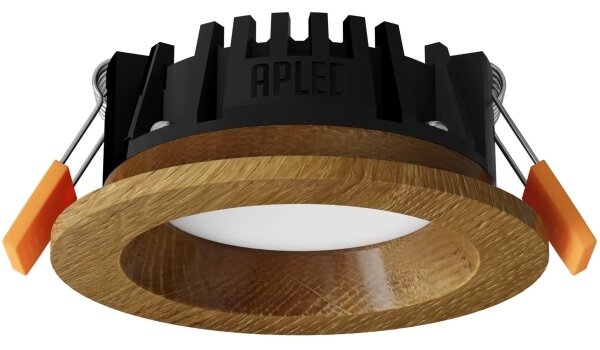 APLED - Lampada LED RONDO WOODLINE LED/3W/230V 4000K diametro 9 cm quercia legno solido