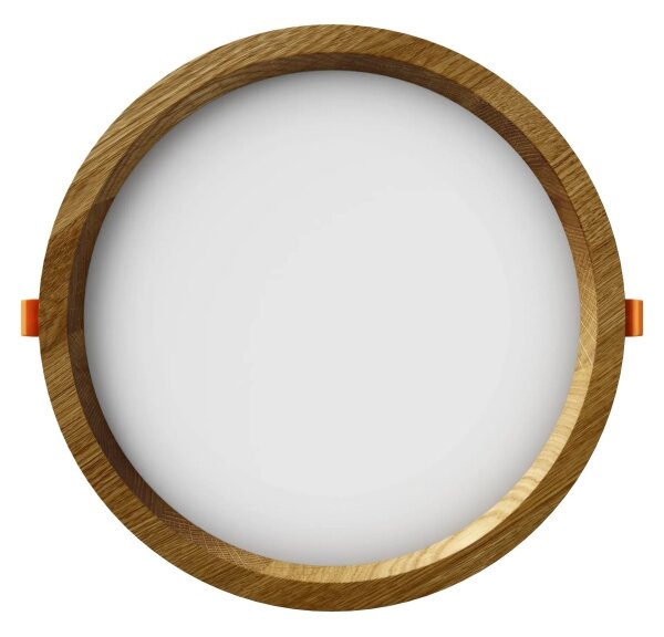 APLED - Lampada LED RONDO WOODLINE LED/18W/230V 4000K diametro 26 cm quercia legno solido