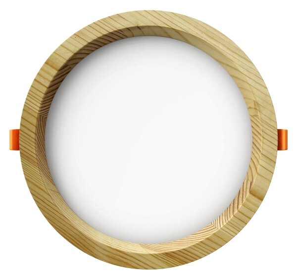 APLED-Lampada LED RONDO WOODLINE LED/12W/230V 3000K diametro 20 cm pino legno solido