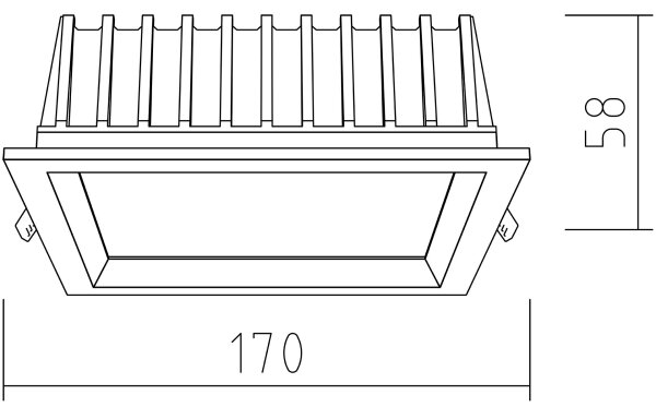 APLED - Lampada LED SQUARE WOODLINE LED/12W/230V 3000K 17x17 cm quercia legno solido