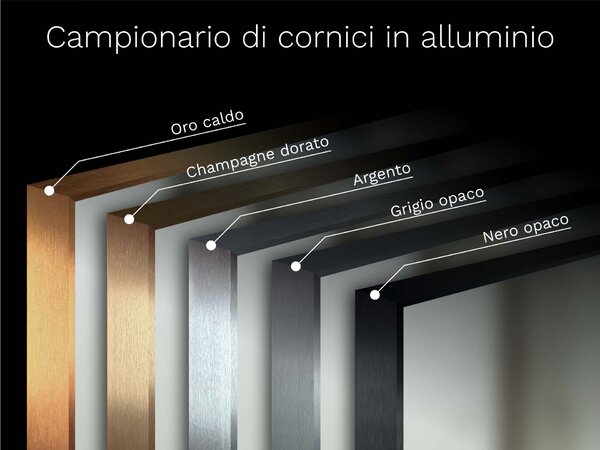 Specchio con cornice B8