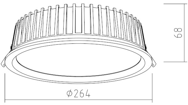 APLED - Lampada LED RONDO WOODLINE LED/18W/230V 4000K diametro 26 cm cenere legno solido